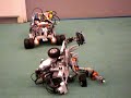 Testing 2 NXT battle robots in a small battle. Unluckely it was ended shortly. Soon more to come