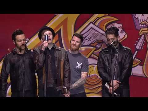 Fall Out Boy win the APMA for Artist Of The Year, presented by Korn