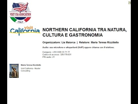 Video NORTHERN CALIFORNIA TRA NATURA, CULTURA E GASTRONOMIA (24/11/2015)