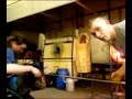 Glass Blowing - Large Bowl - Bristol Blue Glass Glass Blowing - Large Bowl - Bristol Blue Glass