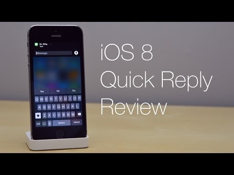 how to set quick reply on iphone