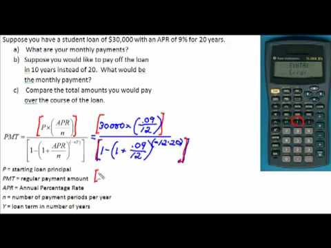 how to calculate loan payments