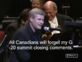 With A Little Help From My Friends - PM Harper National Arts Centre performance backmasked?