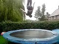 Dale doing a back flip in slow motion