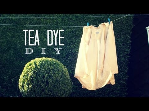 how to dye shirts with tea