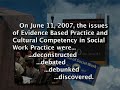 Evidence Based Practice and Cultural Competency in Social Wo