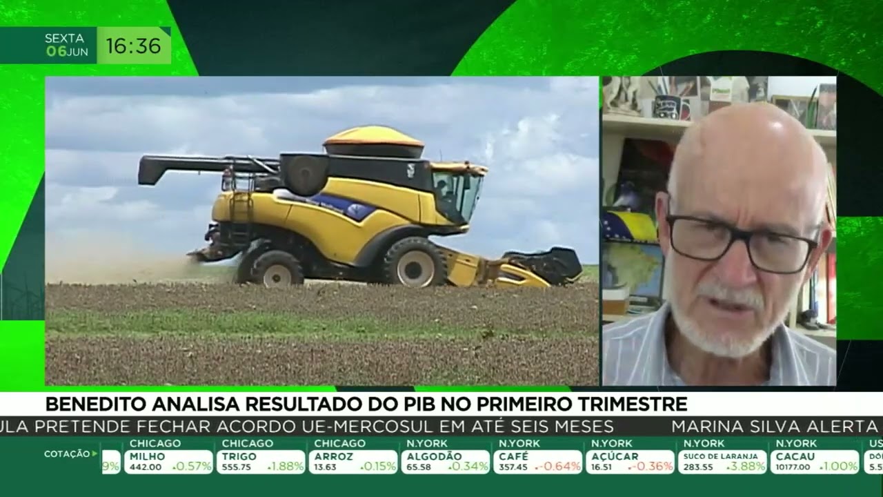 Benedito analisa resultados do PIB no primeiro trimestre