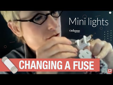 how to change fuse in christmas lights