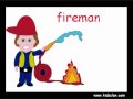 Professions. English Flashcards for children. KIDSCLAN.COM