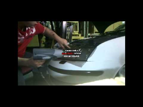How to tint car headlights curved , Phantom Tints, Saab 9 3