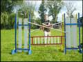 Lily and I jumping (: