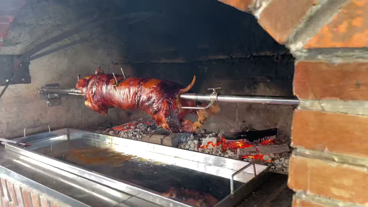 Rotisserie for Brickfireplace