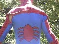 Spiderman get changed...
