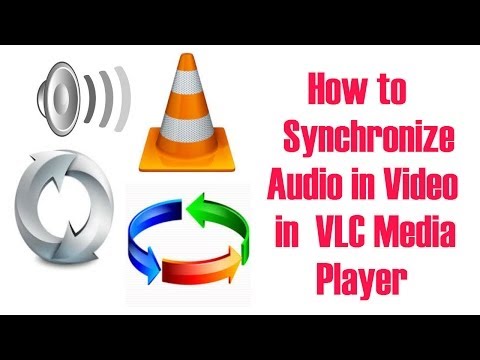 how to sync vlc player audio