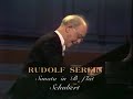 rare video of rudolf serkin.

rudolf serkin (march 28, 1903 -- may 8, 1991) was a bohemian-born pianist.

he was born in cheb (eger), bohemia (now czech republic) to a russian-jewish family. hailed as a child prodigy, serkin was sent to vienna at the age of nine, where he studied piano with richard robert and, later, composition with joseph marx making his public debut with the vienna philharmonic at 12. from 1918 to 1920 he studied composition with arnold schoenberg and participated actively in schoenberg's society for the private performance of music. he began a regular concert career in 1920, living in berlin with violinist adolf busch and his family, which included a then three-year-old daughter irene, whom serkin would marry 15 years later. throughout the 1920s and early 1930s, serkin performed throughout europe both as soloist and with busch and the busch quartet. with the rise of the nazi party in germany, serkin and the busches left berlin for switzerland.

in 1933 serkin made his first united states appearance at the coolidge festival in washington, dc, where he performed with adolf busch. in 1936 he launched his solo concert career in the u. s. with the new york philharmonic under arturo toscanini. the critics raved, describing him as 