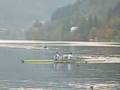Skiffs on Lake Bled and sailers on Lake Bohinj - Slovenia