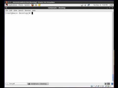 how to lvm in linux