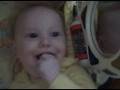 Calista in the cot