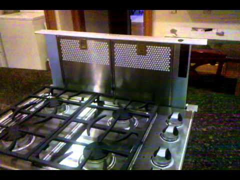 how to vent a downdraft cooktop