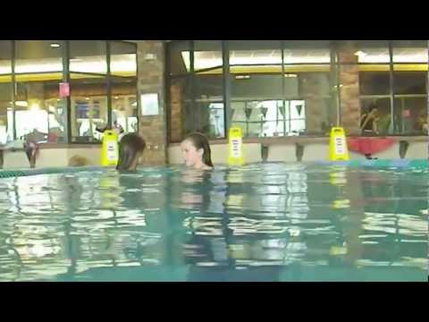 girl fight underwater