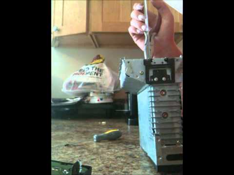 how to remove a cd stuck in a car cd player