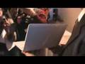 Asus Eee PC 1008HA Sea Shell at CeBit 2009 Aus Press Conference