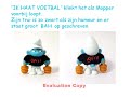 Smurfen in gebreide kleding Smurfen in gebreide kleding