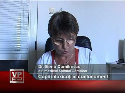 Copii intoxicaţi în cantonament