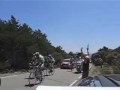 2009-07-20 | kenny's big moment ~> A Francaise des Jeux rider takes a water bottle from Kenny on the Serra Seca Cat 1 climb, stage 7 of the tdf ... kenny's big moment ... (1:02)