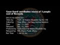 Coast Guard aircraft video of rescue east of Bermuda