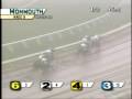 Monmouth Park-Larry Collmus calls races in the fog