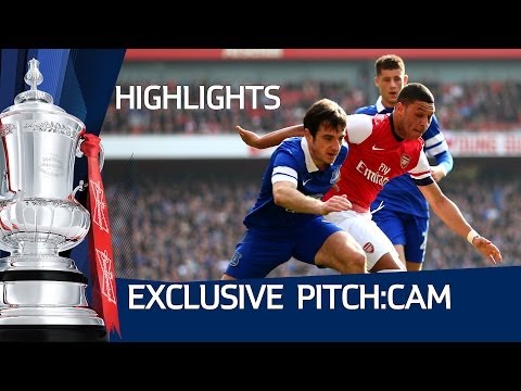PITCH:CAM Arsenal vs Everton 4-1, Exclusive FA Cup Pitchside Highlights