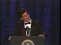 political satirist and impressionist jim morris skewers president george herbert walker bush at the annual whca dinner