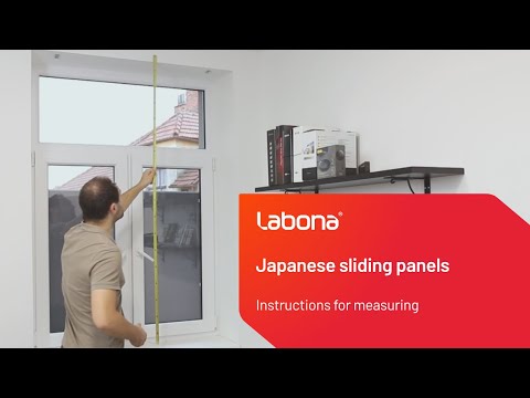 Instructions for measuring japanese sliding panels