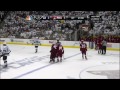 Dustin Brown knee on Rozsival Los Angeles Kings vs Phoenix 