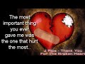 J Rice – Thank You For The Broken Heart