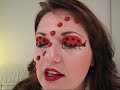 hi guys,

i decided to do a halloween collaboration with fellow youtuber misschievous.  we went for a bug theme.  

make sure to check out her ladybug tutorial video at http://ca.youtube.com/watch?v=ojircsqkslq

enjoy!

i used a lot of the same products for both the eyes, faces, and lips.  but i went 

ahead and showed you the products i used for each area of the face, so please 

please excuse the repeats.

here's what i used (all mac unless otherwise stated):

eyes
-soft ochre paint pot
-ben nye yellow cream color
-chrome yellow e/s
-dangerzone mes - the black part
-anastasia eye lights in pink
-mac clear brow set
-feline kohl power pencil
-gesso e/s
-dark angel costume lashes

face
-select moisture concealer nc35
-pur minerals foundation in med dark
-sharkskin shadestick
-dangerzone mes - the black part
-feline kohl power
-ben nye yellow cream color
-chrome yellow e/s
-medical tape - to make the straight lines

lips
-select moisture concealer nc35
-brick red lipliner
-brave red creamsheen
-pencil me in cosmetics onyx eyeliner

accessories
-$3 princess kit from wal-mart:  crown, septer, earrings, and ring
-yellow pom poms 
-black pipe cleaners