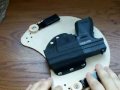 This is a review on the kholster (kydex/leather) IWB holster which can be found at: www.kholster.com ... glock 1911 springfield holsyer gun pistol gear cutlerylover 