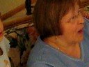 Grandma playing Mario Kart