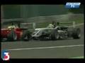 Crash durant la course 1 du British F3 à Spa