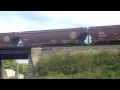 CSX Leads Grain Train and 12 Engines Lead short Intermodal