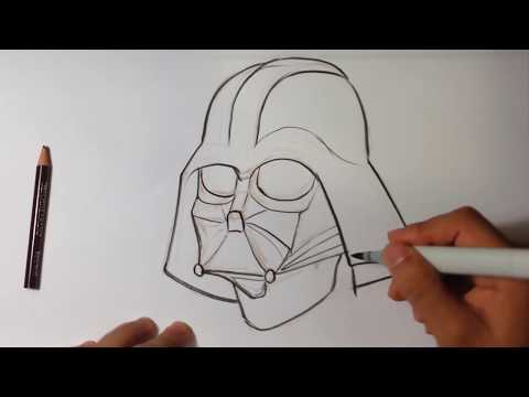 Drawing Darth Vader from Star Wars – Easy Pictures to Draw