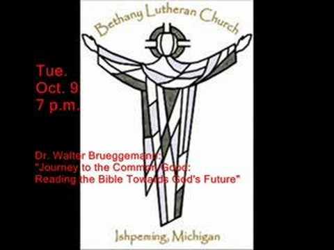 Walter Brueggemann visit: ...