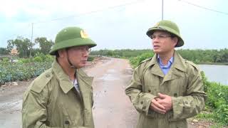 Đồng chí Cao Tường Huy, Phó Chủ tịch UBND tỉnh kiểm tra công tác phòng, chống bão số 3 tại TP Uông Bí