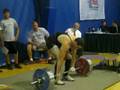 John Norcott RAW deadlift 600lbs at 206lb bodyweight 19yrs old! 7/08