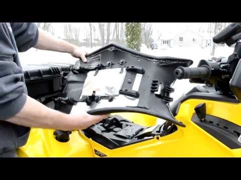 how to remove the battery from a can-am renegade 800