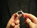 Alternating 2 color long tail cast on