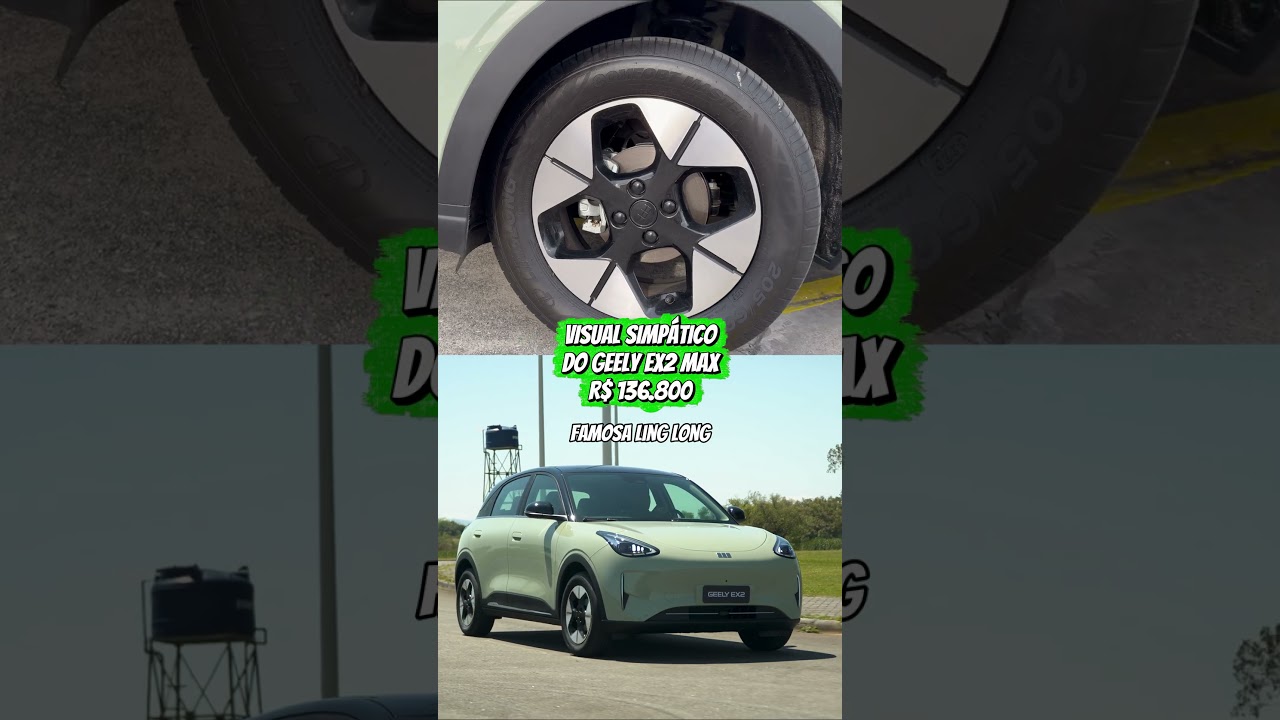 Vitamina de abacate ou verde pistache? 👀 O visual diferentão do Geely EX2!