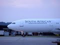 Last South African Airways Flight out of Zurich Last South African Airways Flight out of Zurich