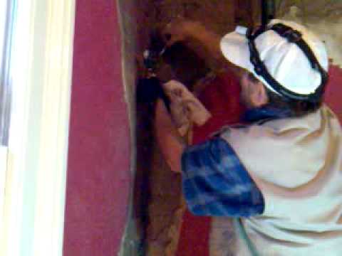 how to repair blown plaster